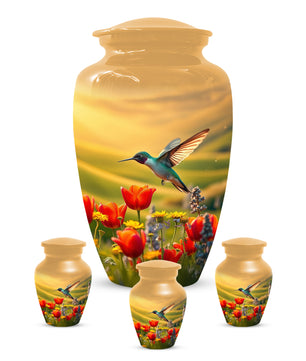 Hummingbird Urn for Mom – Custom Floral Cremation Urns for Ashes