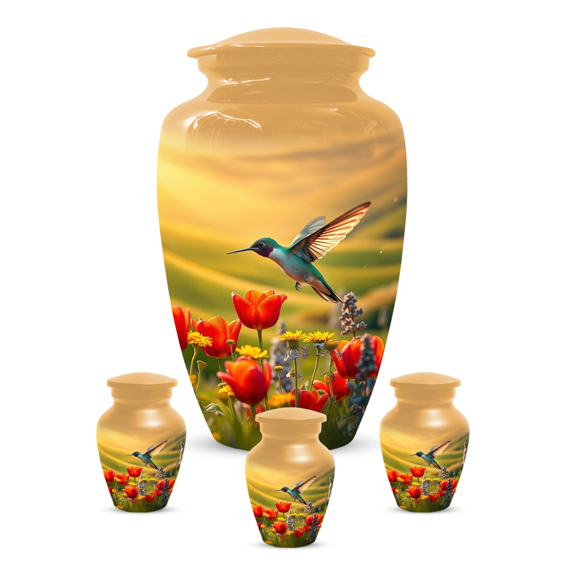 Hummingbird Urn for Mom – Custom Floral Cremation Urns for Ashes