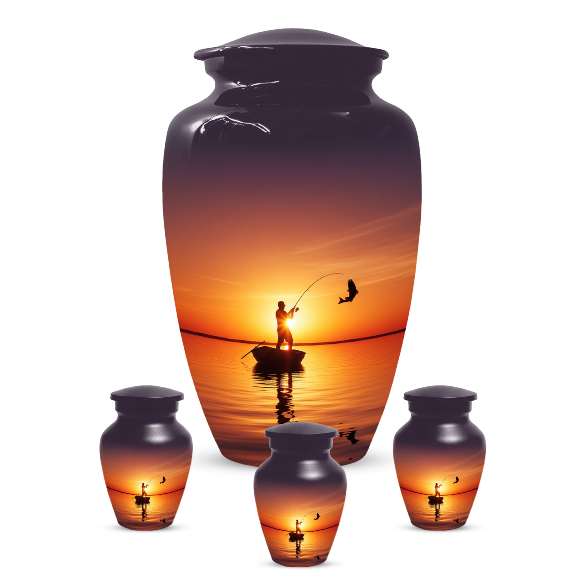 Fishing Urn for Human Ashes | Fishing Cremation Urn for Dad, Men