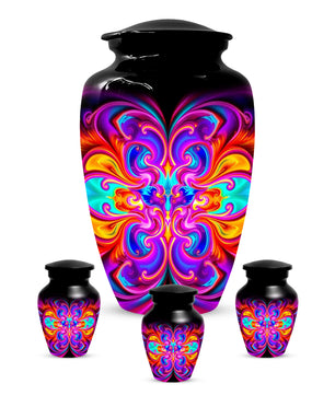 Abstract Colorful Cremation Urns for Ashes – Custom Adult Memorial Urn