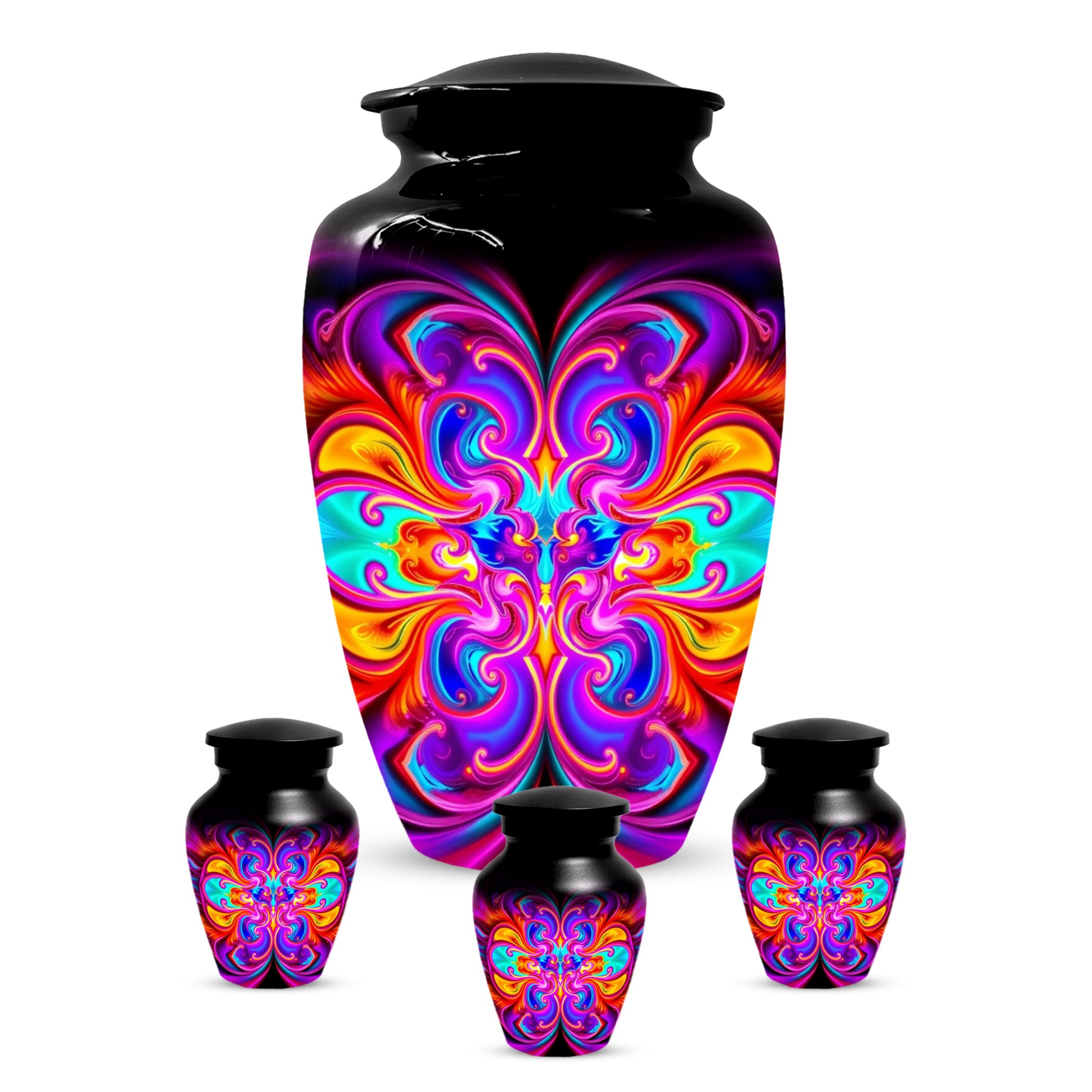 Abstract Colorful Cremation Urns for Ashes – Custom Adult Memorial Urn