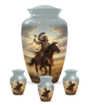 Warrior Horse Urn for Mom & Women | Unique Adult Female Cremation Urn for Human Ashes