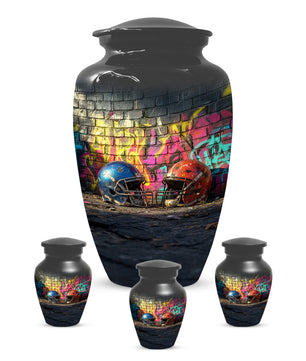 Football Helmet Urn for Dad – Custom Sports Cremation Urn for Ashes