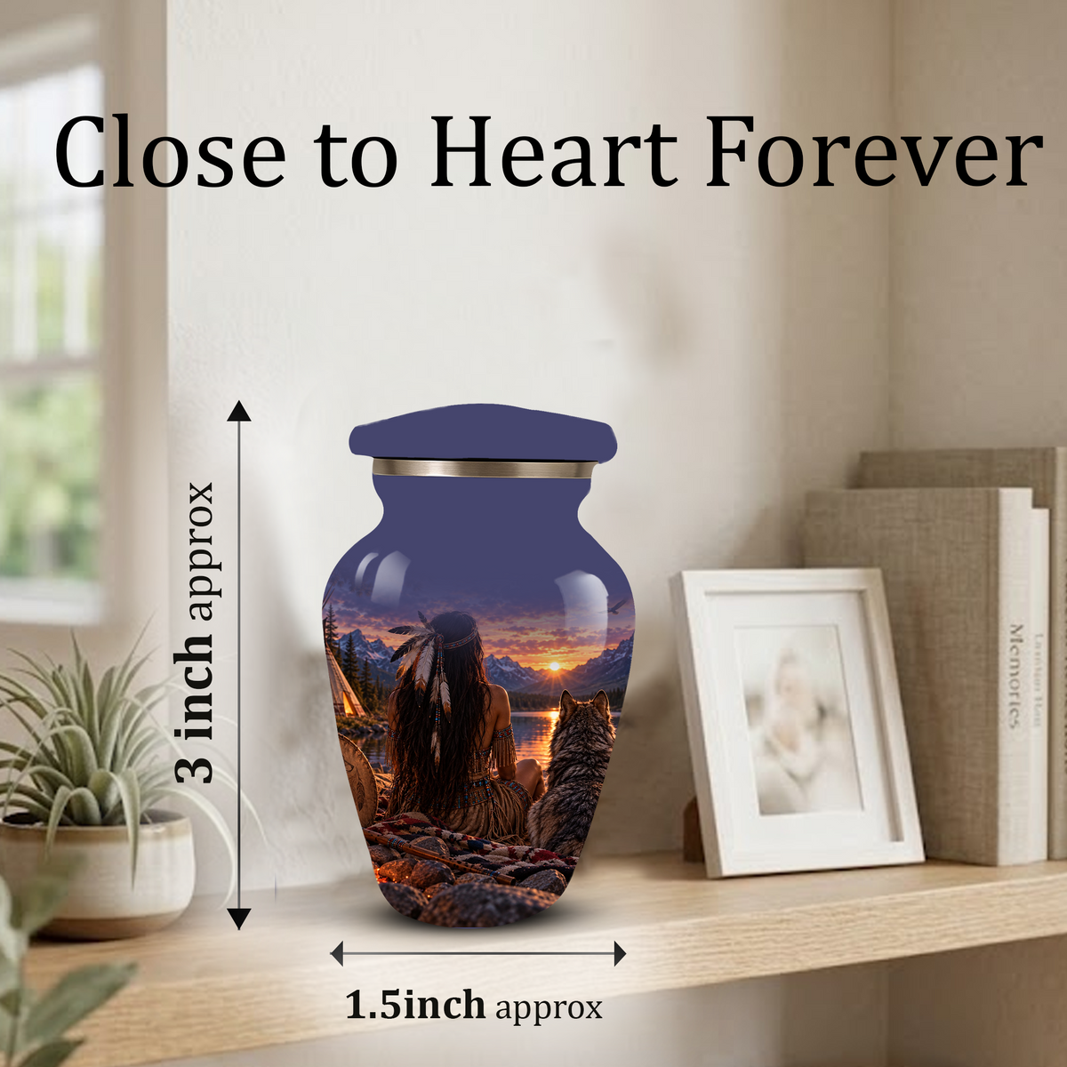 Adult Cremation Urn for Ashes | Personalized Adult Urn | Handmade Memorial Urn