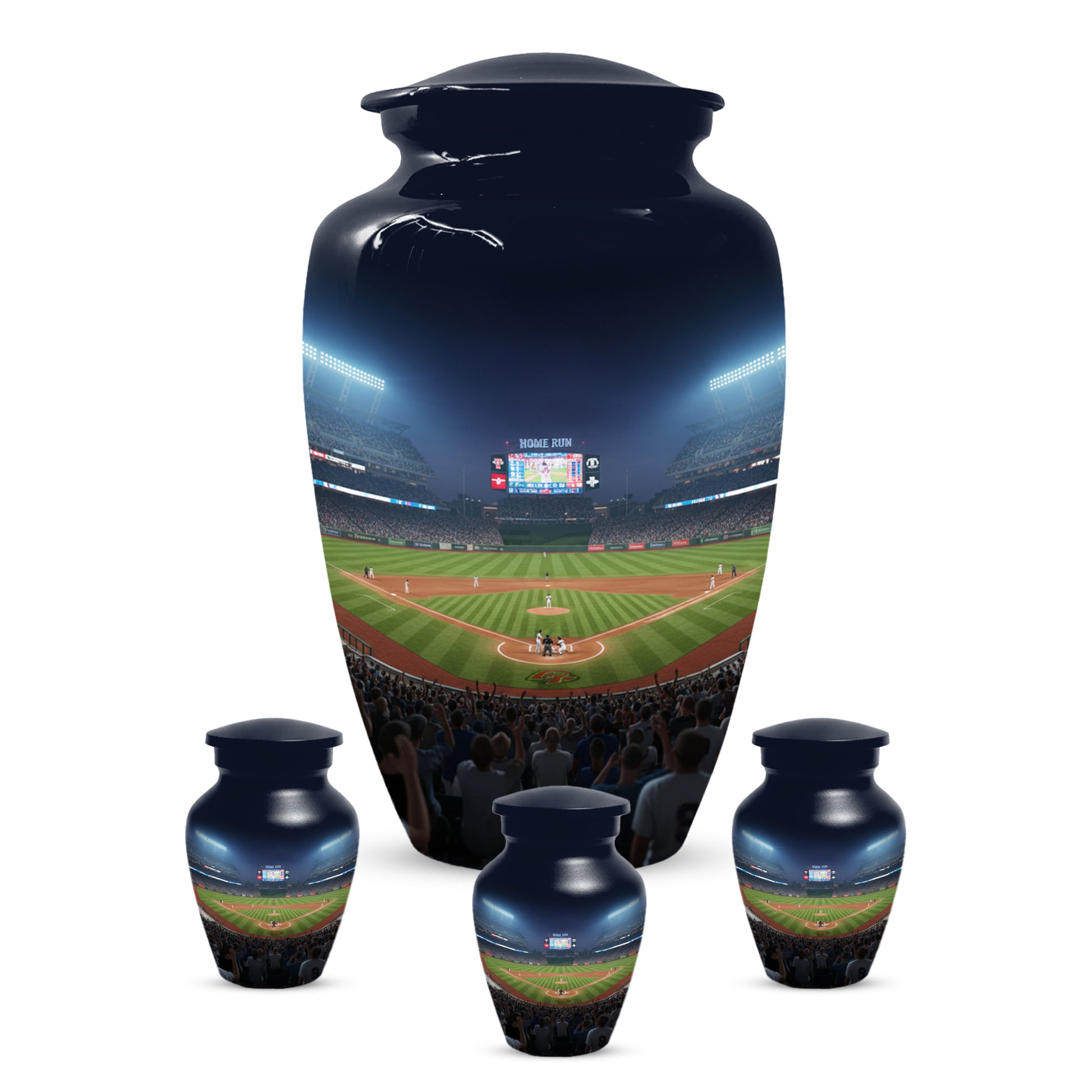 Baseball Stadium Adult Urn for Human Ashes | Personalized Baseball Cremation Urn for Men & Dad