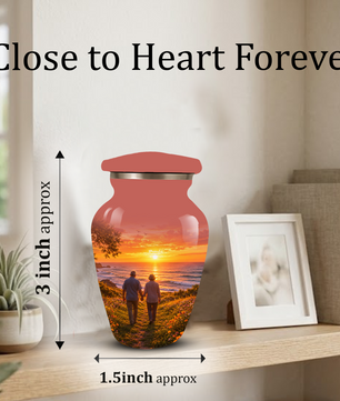 Extra Large Cremation Urn For Couples Ashes - Custom Companion Urns For Mom and Dad