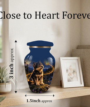Personalized Dog Cremation Urn for Ashes – Custom Pet Memorial Urn for Dogs