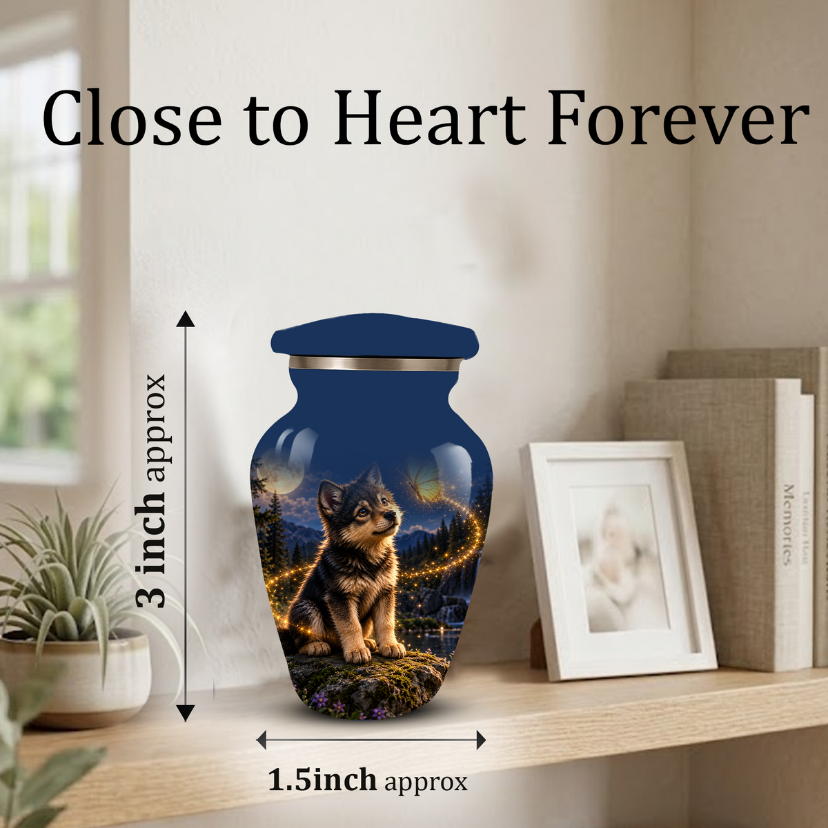 Personalized Dog Cremation Urn for Ashes – Custom Pet Memorial Urn for Dogs