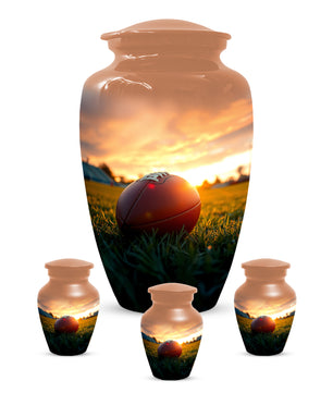 Football Urn for Dad – Custom Football Cremation Urns for Ashes |  Sports Memorial  Keepsake for Father,