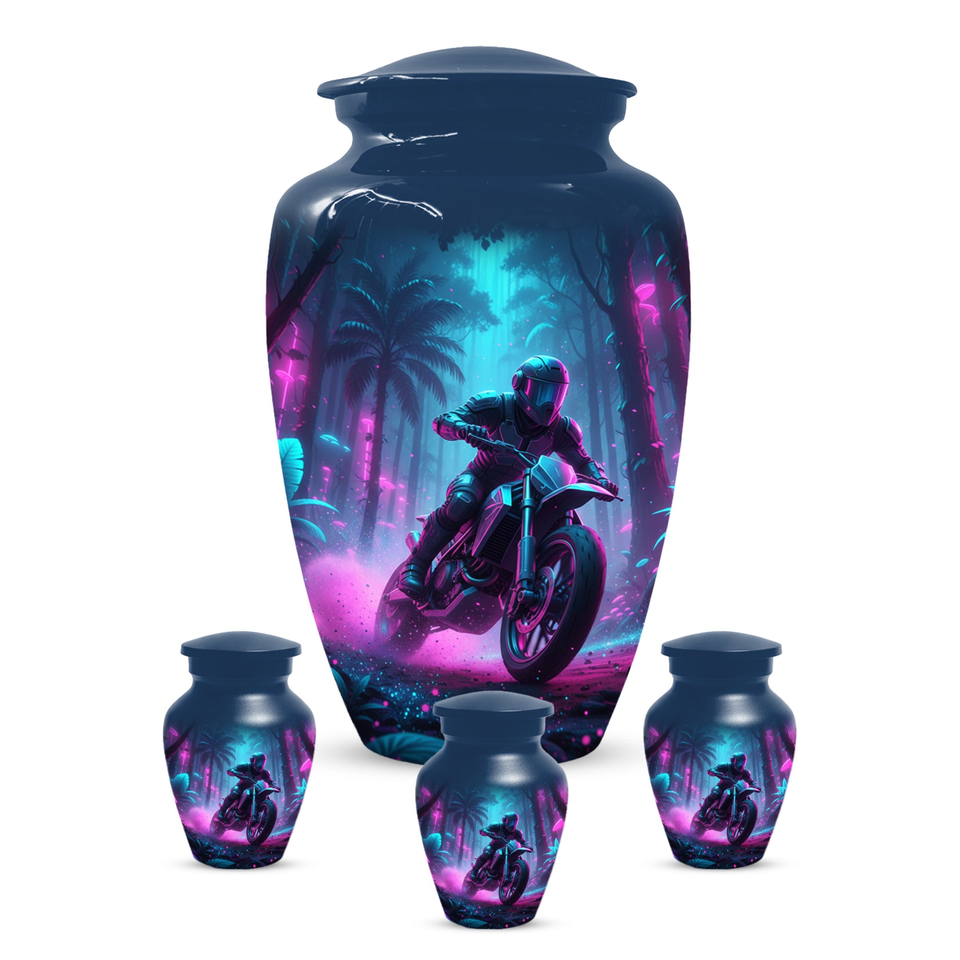 Dirt Bike Urn for Ashes - Personalized Motocross Memorial for Dad | Motorcycle Cremation Urns for Father