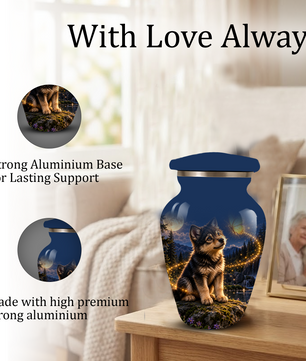 Personalized Dog Cremation Urn for Ashes – Custom Pet Memorial Urn for Dogs
