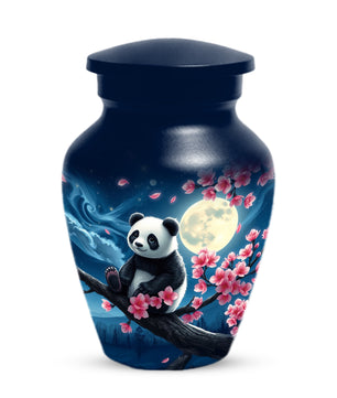 Panda Moon Urn for Ashes - Personalized Cherry Blossom Memorial for Mom | Cremation Urns for Mother
