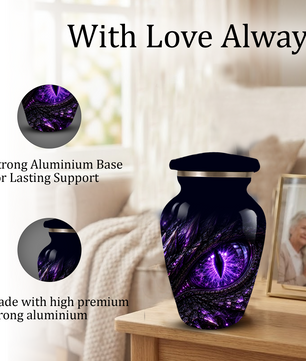 Dragon Eye Cremation Urn for Ashes | Personalized Dragon Urn | Fantasy Adult Memorial Urn