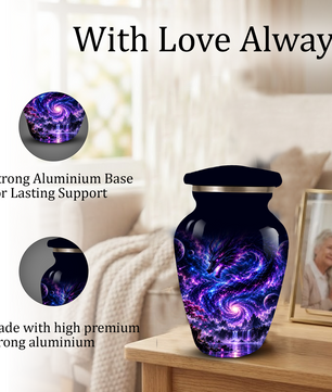 Dragon Cremation Urn for Ashes | Personalized Dragon Memorial Urn | Fantasy Dragon Adult Urn