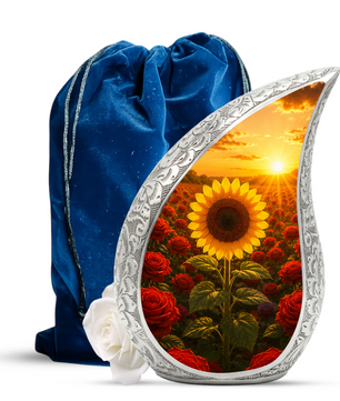 Sunflower Urn for Mom | Beautiful Cremation Urn for Women & Ashes
