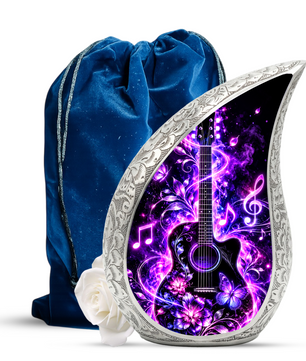 Guitar Adult Urn for Ashes, Music Lover Keepsake  Cremation Urn for Human Ashes