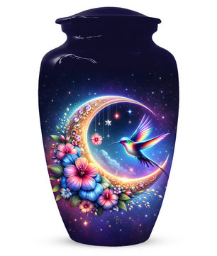 Hummingbird Cremation Urn for Ashes, Personalized Memorial Urn for Mom