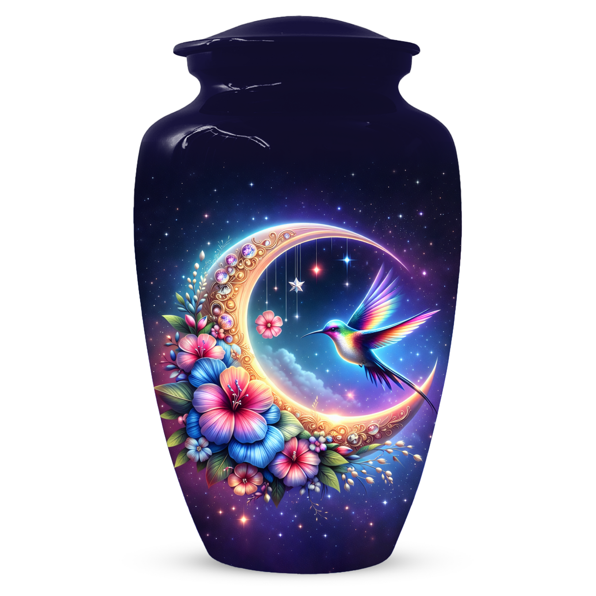Hummingbird Cremation Urn for Ashes, Personalized Memorial Urn for Mom