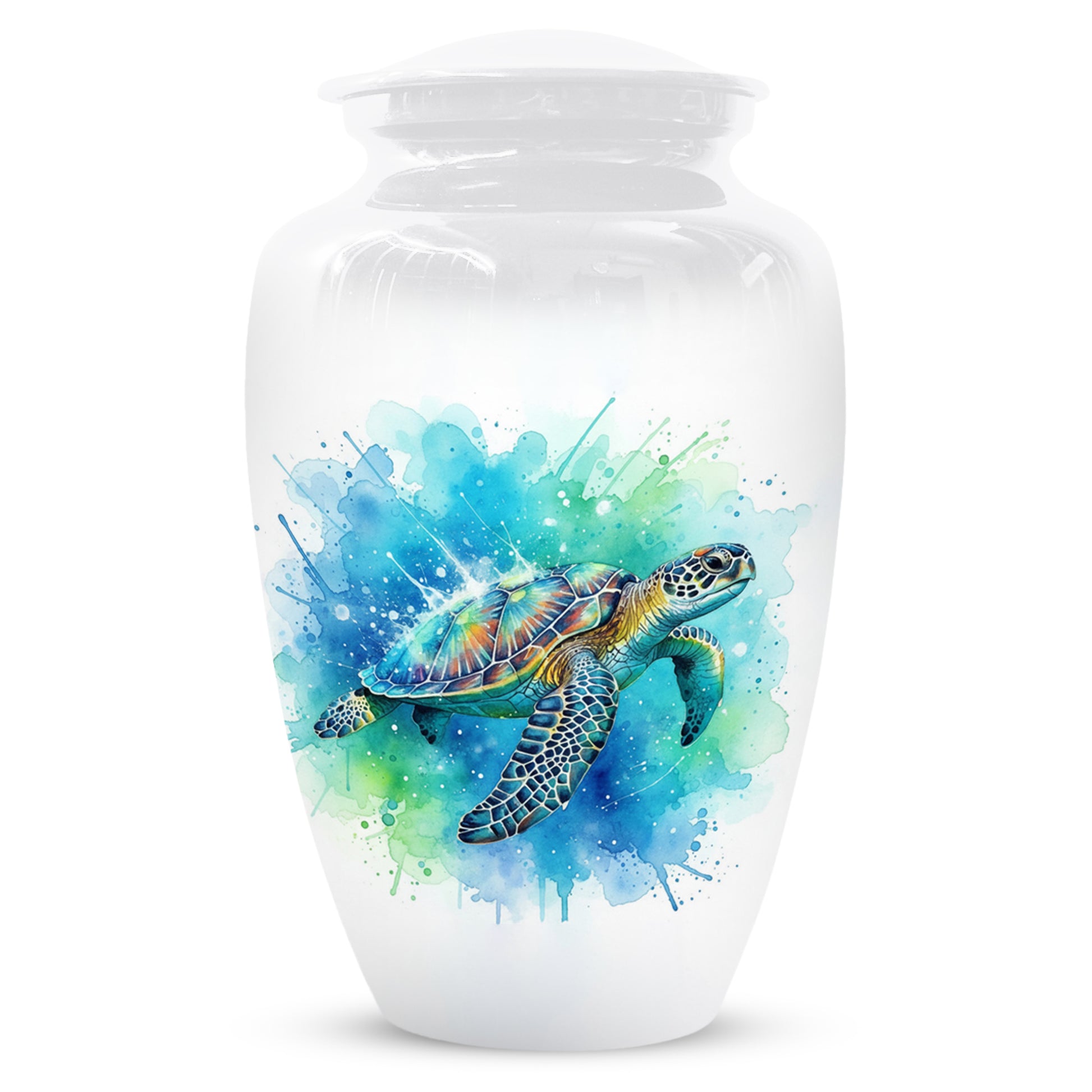 Turtle Urn for Human Ashes | Peaceful Turtle Adult Cremation Urn & Nature Memorial