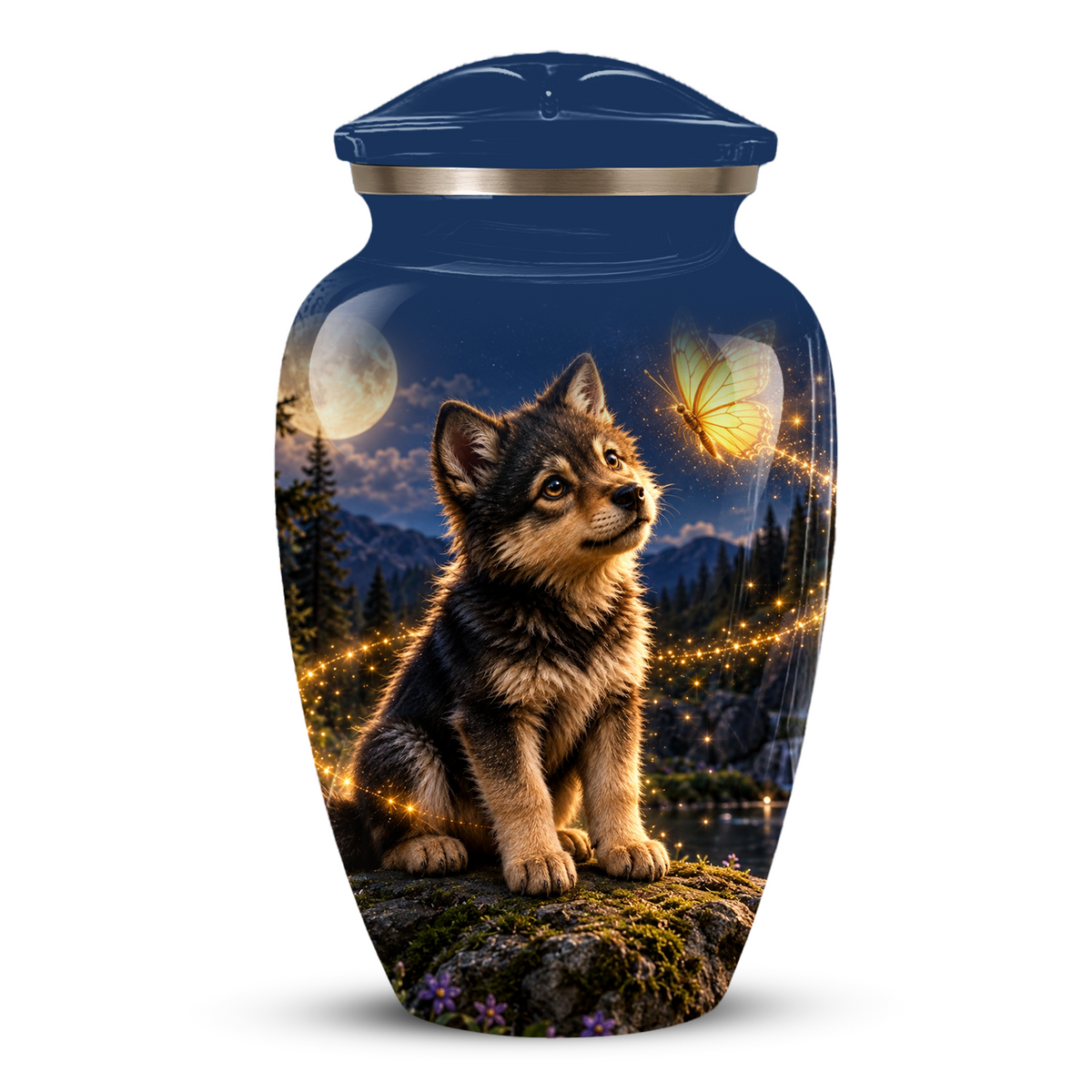 Personalized Dog Cremation Urn for Ashes – Custom Pet Memorial Urn for Dogs