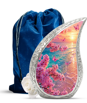 Beach Urn for Human Ashes – Ocean Sunset Cremation Urn