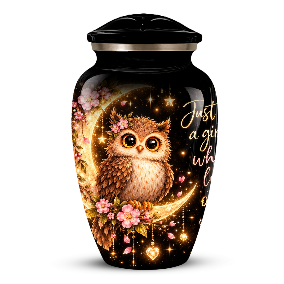 Owl Cremation Urn for Ashes | Personalized Owl Memorial Urn | Cute Bird Funeral Urn