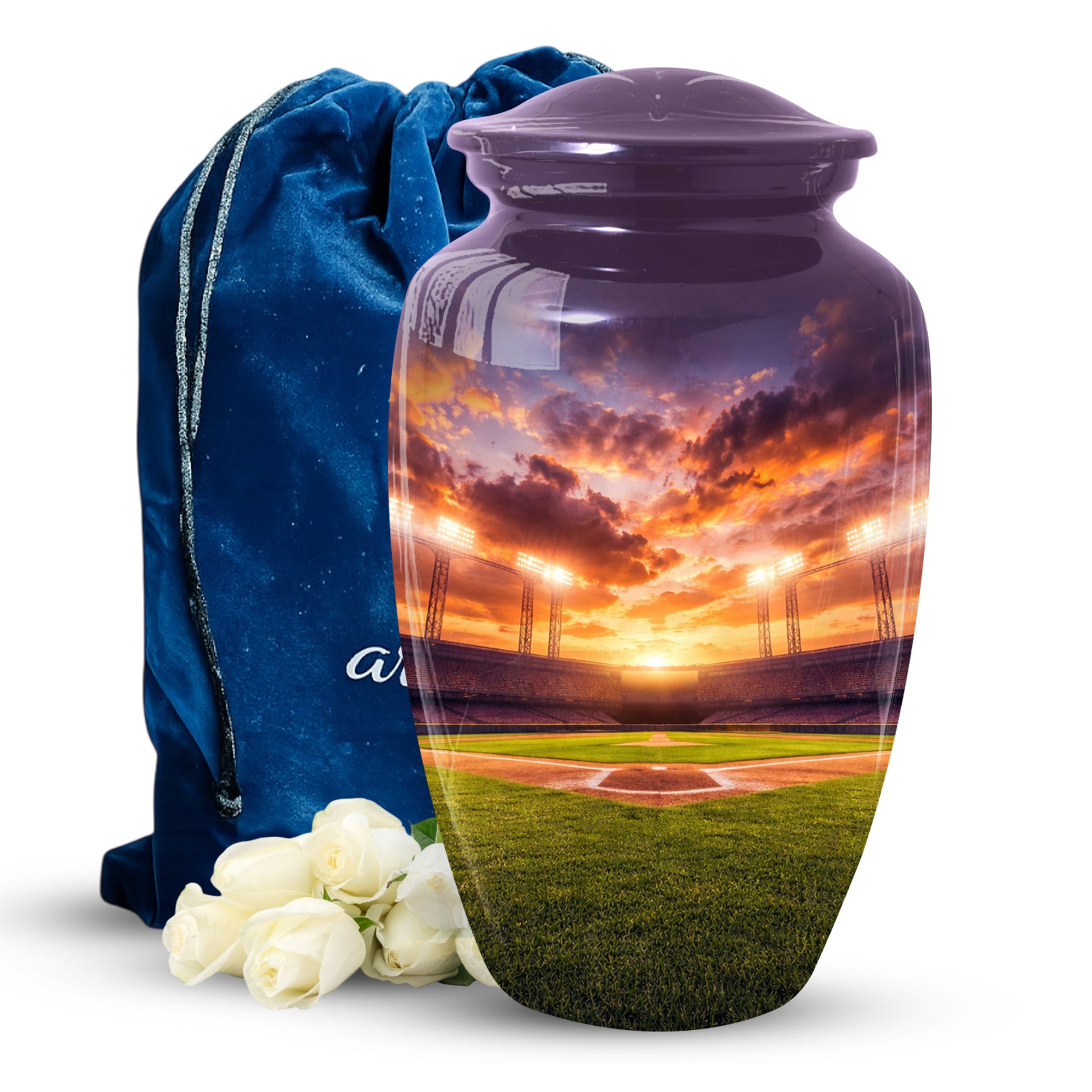 Baseball Stadium Urn for Dad | Cremation  Large Urn Adult Male | Memorial Urn for Father