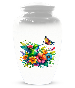 Personalized Hummingbird Cremation Urn for Human Ashes