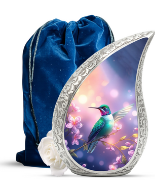 Hummingbird Urn for Mom | Elegant Memorial Urn for Women