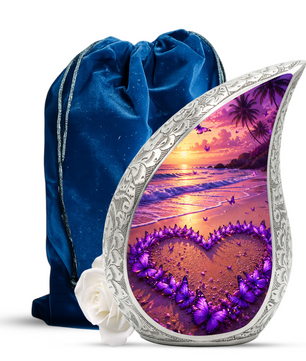Beach Butterfly Urn for Human Ashes | Beach Urns, Ocean Wave Cremation Urn