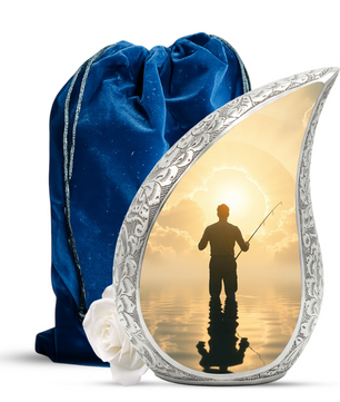 Fishing Gone Fishing Urn for Dad, Fishing Urns for Human Ashes
