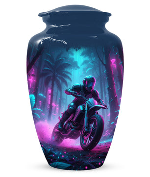 Dirt Bike Urn for Ashes - Personalized Motocross Memorial for Dad | Motorcycle Cremation Urns for Father