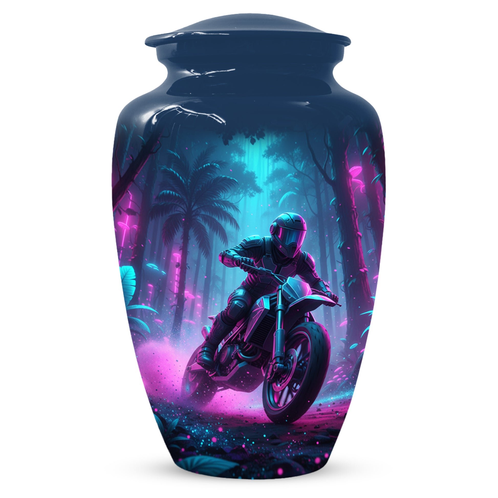 Dirt Bike Urn for Ashes - Personalized Motocross Memorial for Dad | Motorcycle Cremation Urns for Father