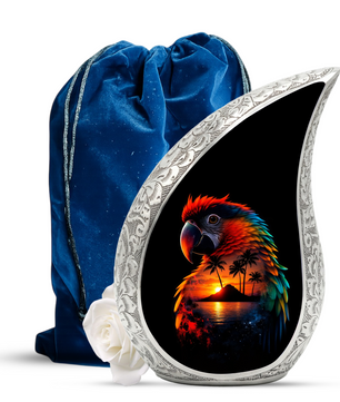 Beautiful Parrot Cremation Urn for Adult Ashes
