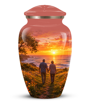 Extra Large Cremation Urn For Couples Ashes - Custom Companion Urns For Mom and Dad