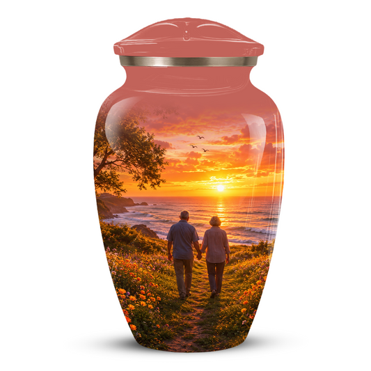 Extra Large Cremation Urn For Couples Ashes - Custom Companion Urns For Mom and Dad