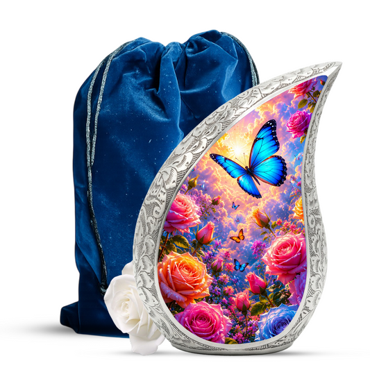 Butterfly Urn for Mom | Beautiful Butterfly Urn for Human Ashes