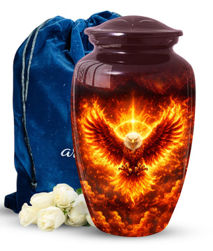 Angel Wing Eagle Urn for Mom-Keepsake Large Urn For Human Ashes