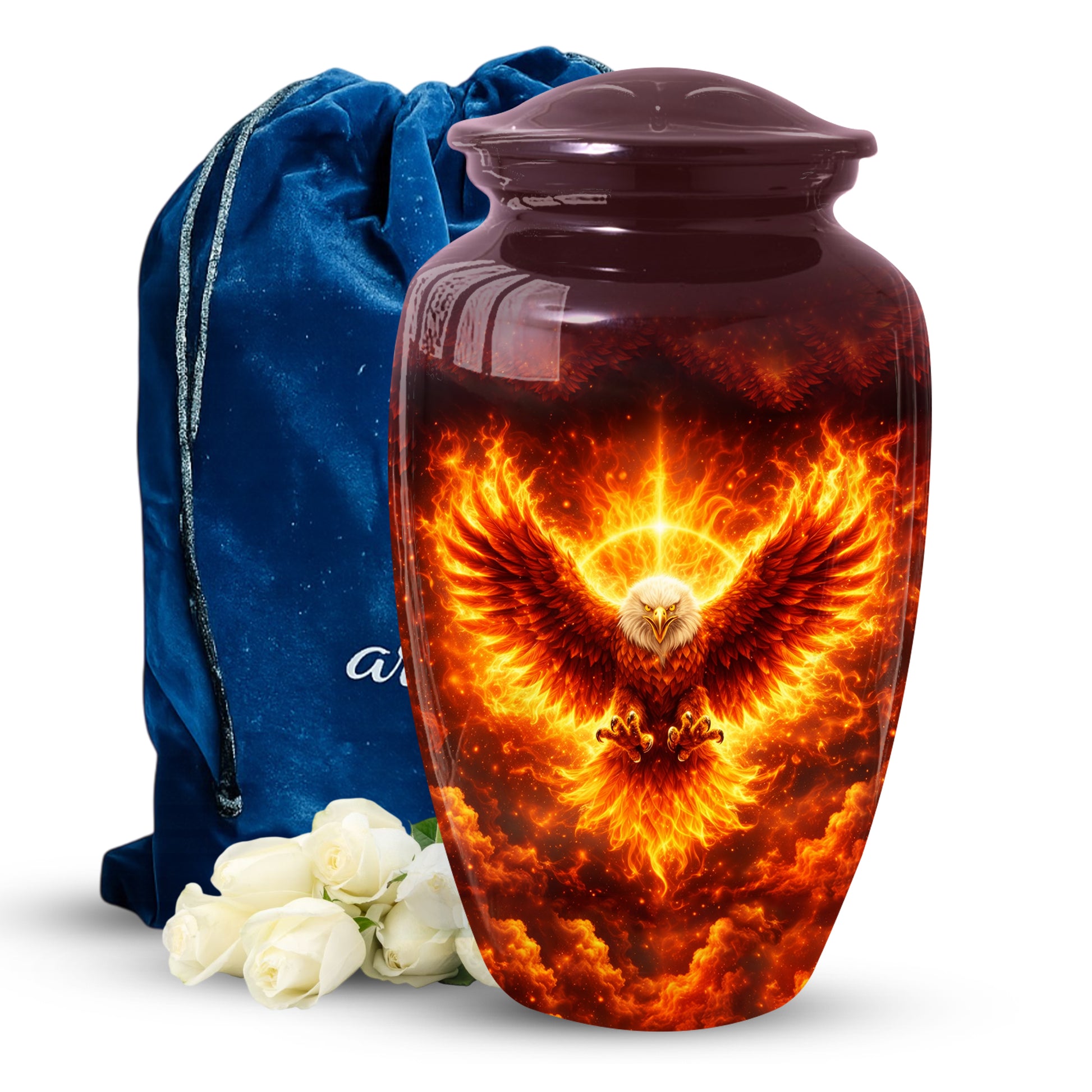 Angel Wing Eagle Urn for Mom-Keepsake Large Urn For Human Ashes