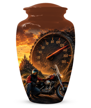 Motorcycle Urn for Ashes - Motorcycle Memorial  Keepsake for Dad
