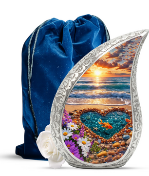 Beach Urn for Human Ashes – Premium Ocean Wave Cremation Urn
