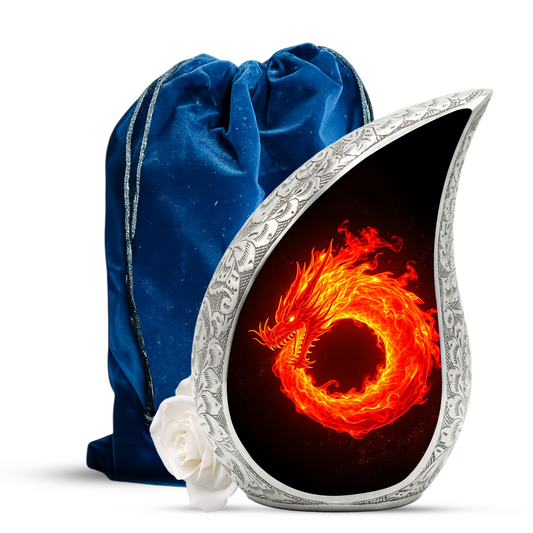 Dragon Memorial Urn for Dad | Adult Cremation Urn for Ashes