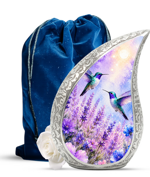 Hummingbird Urn for Adult Ashes | Beautiful Hummingbird Adult Cremation Urn