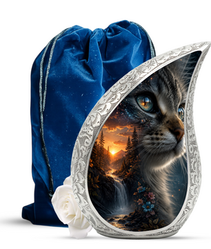 Cat Urn for Ashes | Personalized Cat Cremation Urn for Beloved Pet Memorial