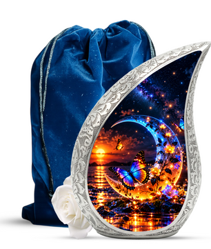 Butterfly Cremation Urn for Ashes, Personalized Adult Memorial Urn
