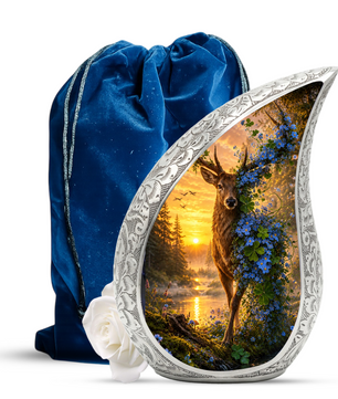 Deer Urn for Adult Ashes | Nature Adult Cremation Urn for Human Ashes Memorial