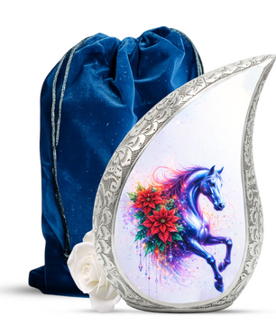 Beautiful Horse Adult Urn for Human Ashes – Premium Horse Cremation Urn