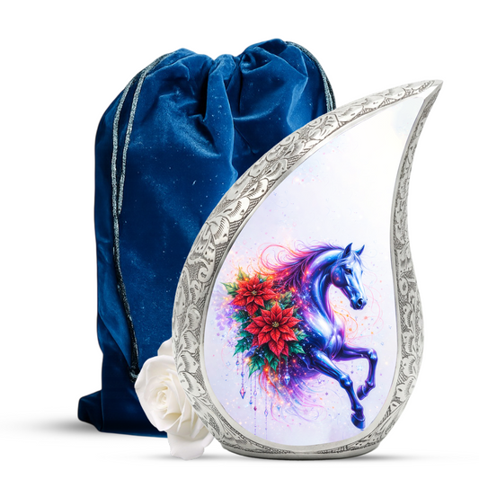 Beautiful Horse Adult Urn for Human Ashes – Premium Horse Cremation Urn
