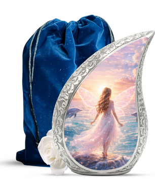 Guardian Angel Urn for Mom - Mermaid Cremation Urn For Adult Female