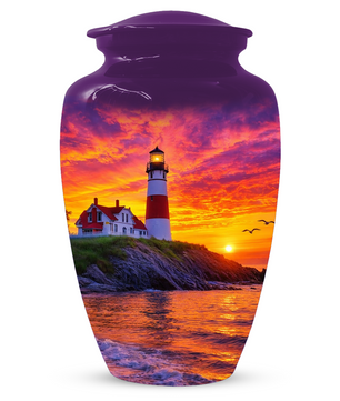 Lighthouse Cremation Urn for Ashes | Memorial Urn for Mom, Dad, Women & Men